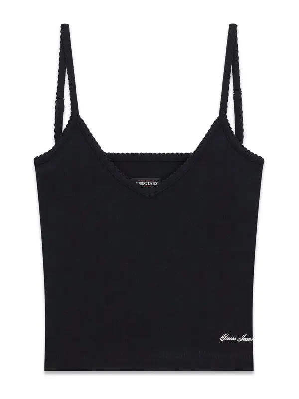 GUESS JEANS GUESS JEANS Top  crna / bijela