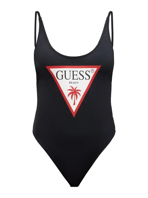 GUESS GUESS Jednodijelni kupaći kostim 'VIOLET'  crvena / crna / bijela