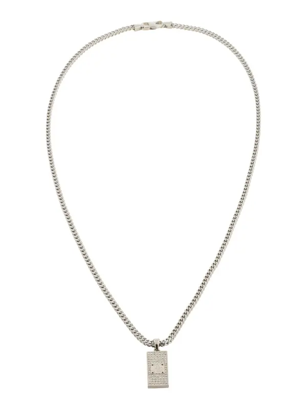 GUESS GUESS Lančić '26 4G Pave'  tamo siva