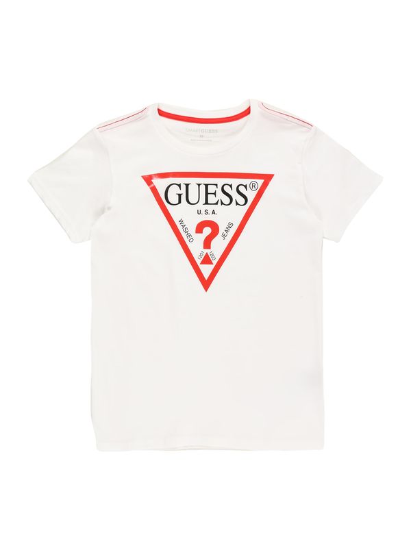 GUESS GUESS Majica  crvena / crna / bijela