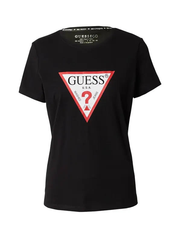GUESS GUESS Majica  crvena / crna / bijela