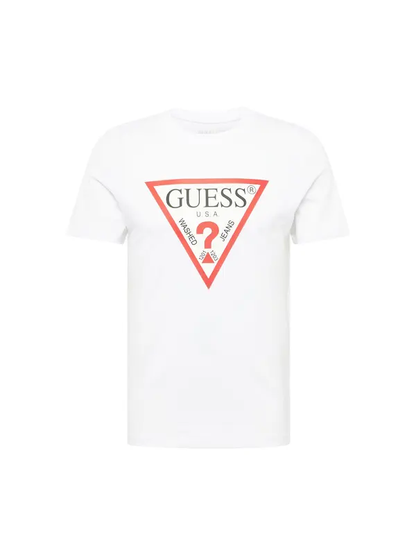 GUESS GUESS Majica  crvena / crna / bijela