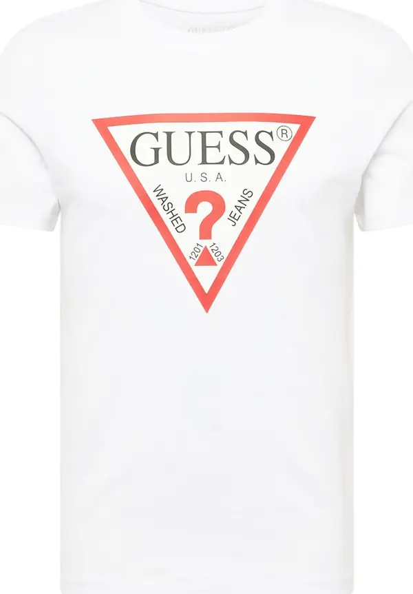 GUESS GUESS Majica  crvena / crna / bijela