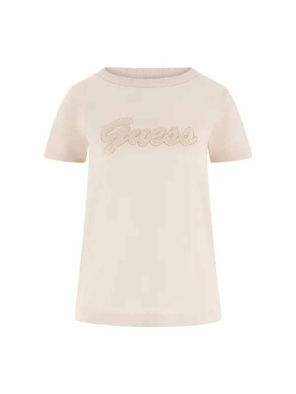 GUESS GUESS Majica  ecru/prljavo bijela