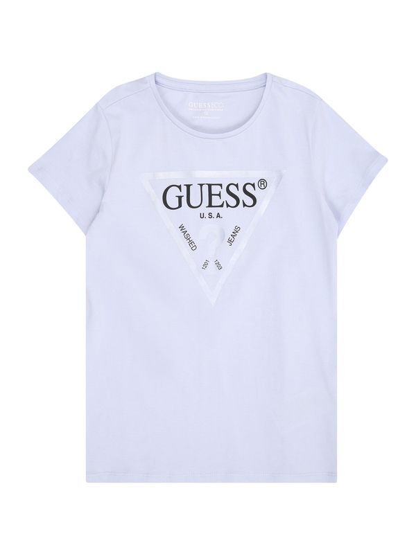 GUESS GUESS Majica  golublje plava / crna / srebro