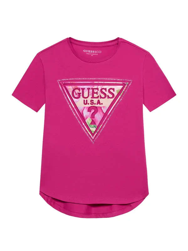 GUESS GUESS Majica  lavanda / roza / fuksija / puder roza