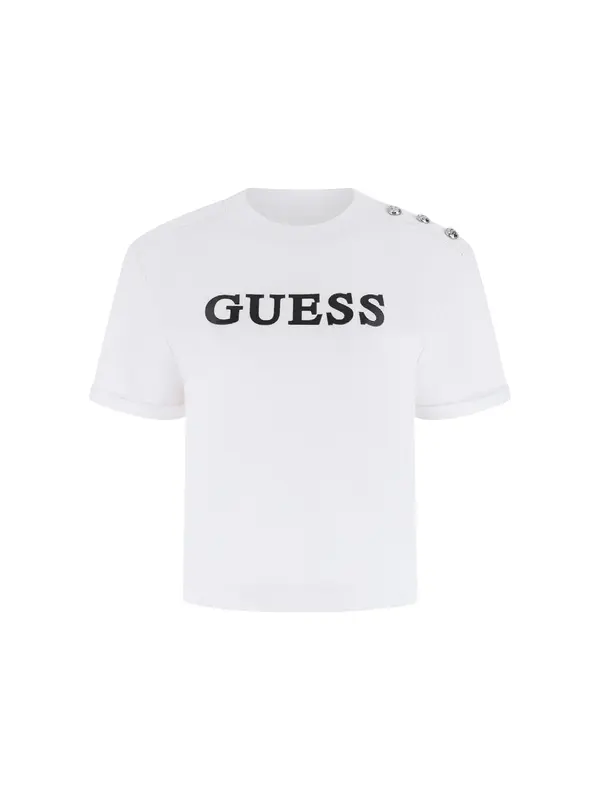 GUESS GUESS Majica 'Marina'  crna / bijela