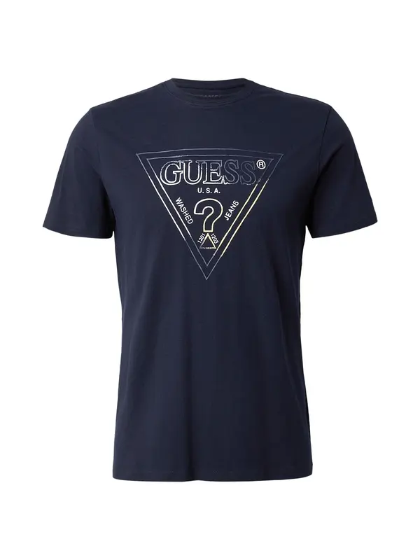 GUESS GUESS Majica  mornarsko plava / bijela