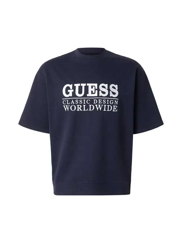 GUESS GUESS Majica 'PACIFIC'  morsko plava / bijela