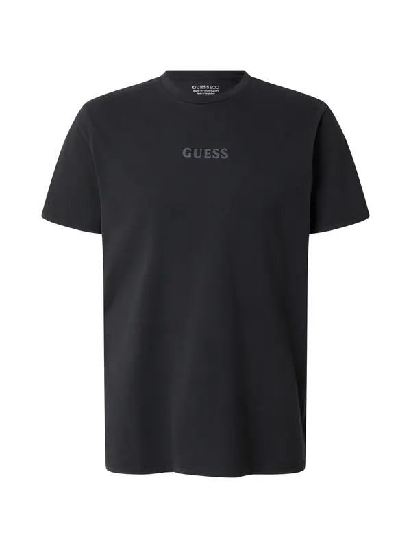 GUESS GUESS Majica 'QUATTRO'  bazalt siva / crna