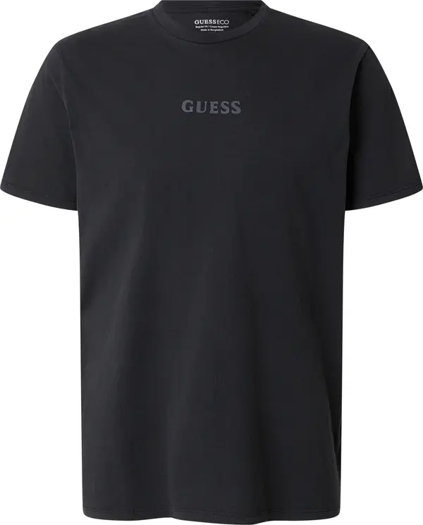 GUESS GUESS Majica 'QUATTRO'  bazalt siva / crna
