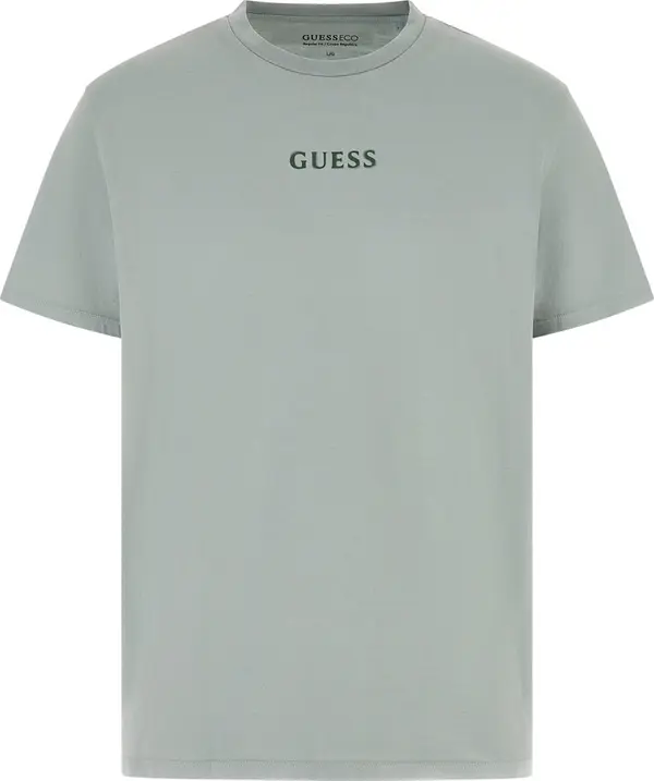 GUESS GUESS Majica 'QUATTRO'  sivkasto plava / zelena
