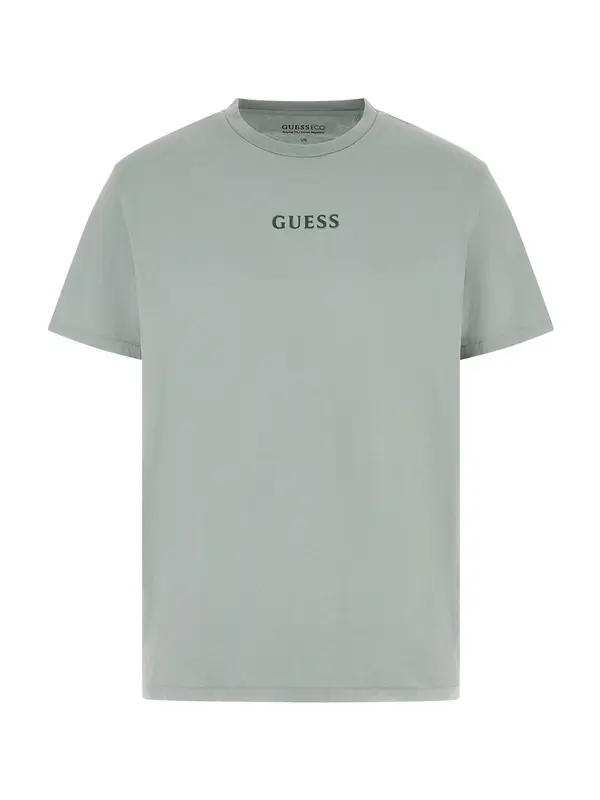 GUESS GUESS Majica 'QUATTRO'  sivkasto plava / zelena