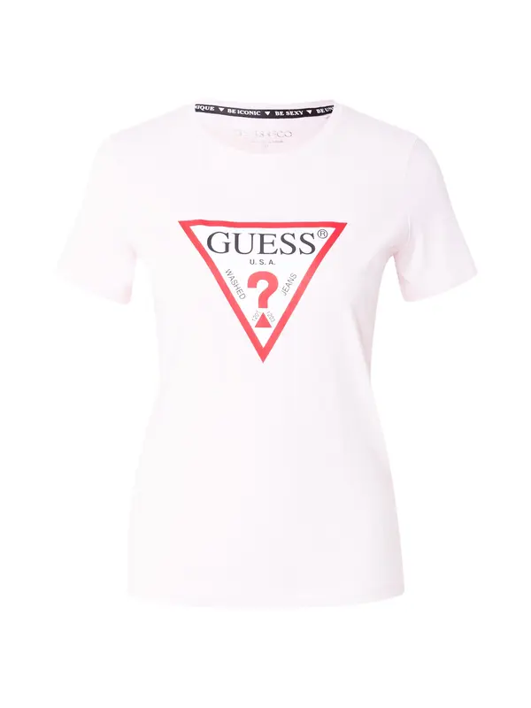 GUESS GUESS Majica  roza / svijetlo crvena / crna