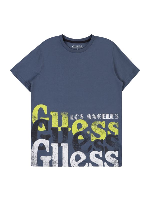 GUESS GUESS Majica  safirno plava / limeta zelena / crna / prljavo bijela