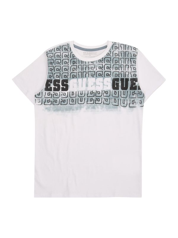 GUESS GUESS Majica  sivkasto plava / crna / bijela