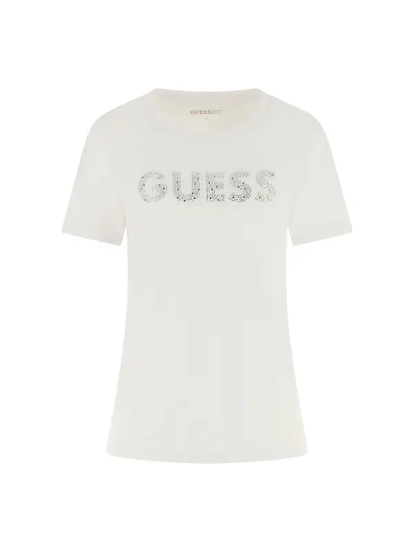 GUESS GUESS Majica  srebro / bijela