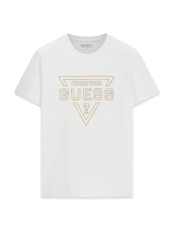 GUESS GUESS Majica  svijetložuta / bijela