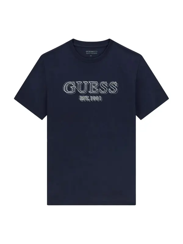 GUESS GUESS Majica  tamno plava / bijela