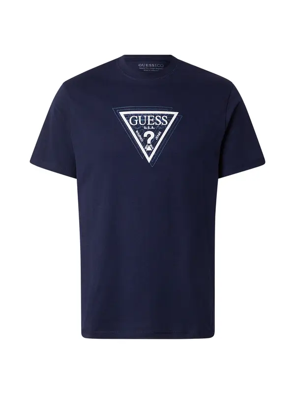 GUESS GUESS Majica  tamno plava / bijela