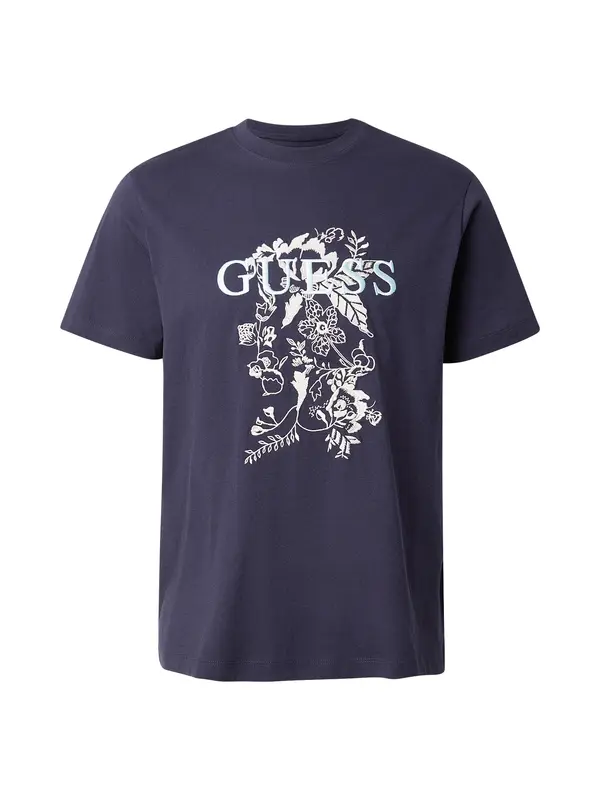 GUESS GUESS Majica  tamno plava / bijela