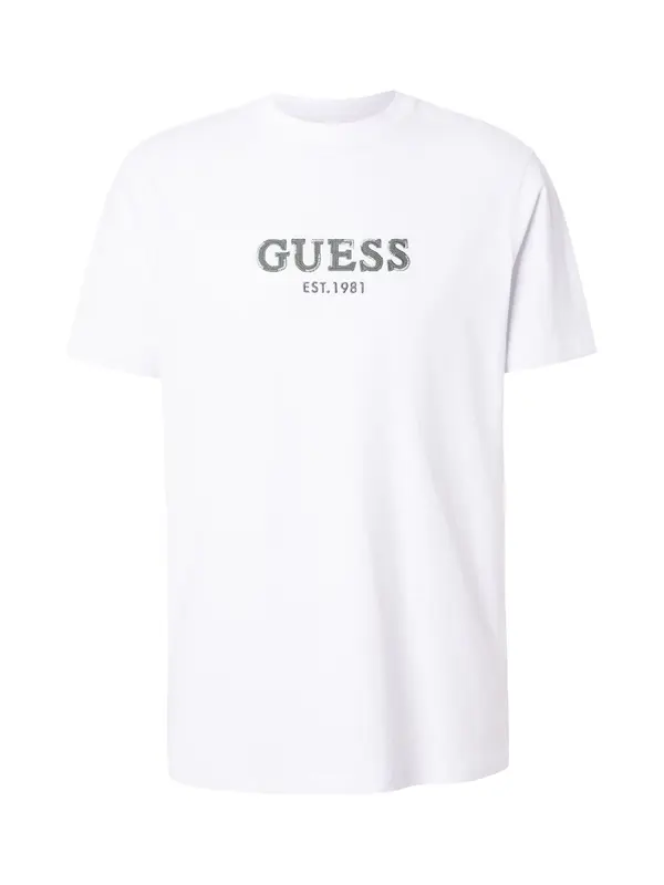 GUESS GUESS Majica  zelena / bijela