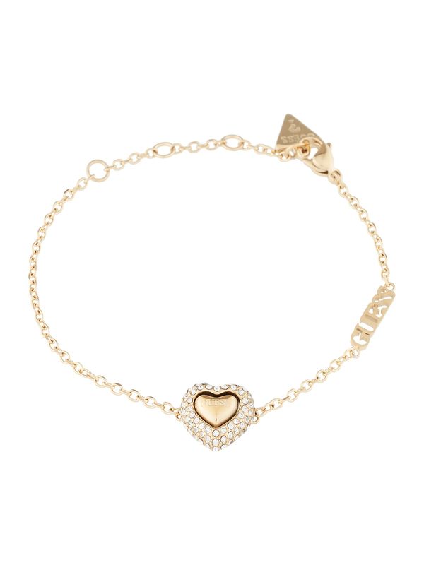 GUESS GUESS Narukvica  zlatna / prozirna