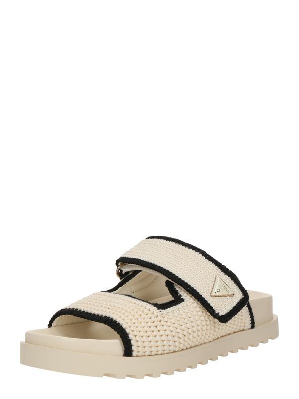 GUESS GUESS Natikače s potpeticom 'FADENNA'  boja pijeska / crna