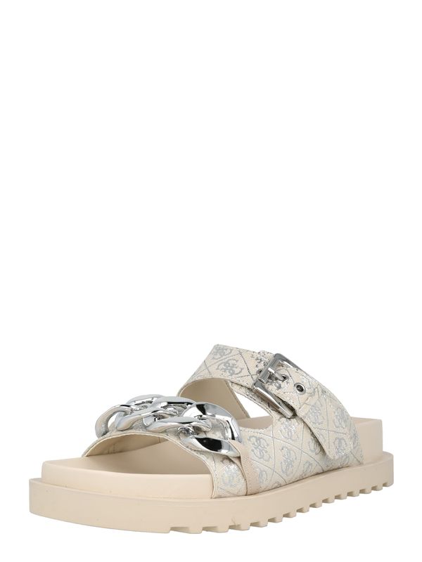 GUESS GUESS Natikače s potpeticom 'FATEMA'  bež / svijetlosiva