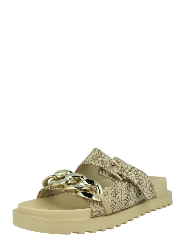 GUESS GUESS Natikače s potpeticom 'Fatema'  tamno bež / sepija