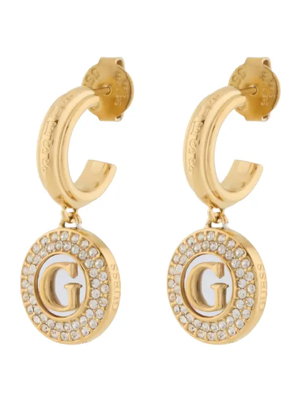 GUESS GUESS Naušnice 'G Talisman'  zlatna