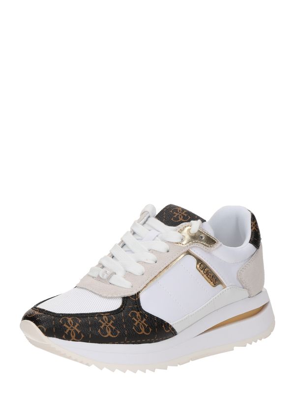 GUESS GUESS Niske tenisice 'ENERGY3'  ecru/prljavo bijela / karamela / crna / bijela