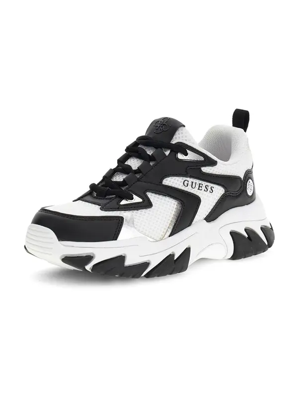 GUESS GUESS Niske tenisice 'NOTISS'  crna / srebro / bijela