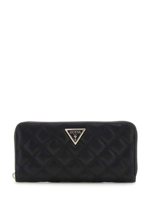 GUESS GUESS Novčanik 'GIULLY II SLG LARGE ZIP AROUND'  crna