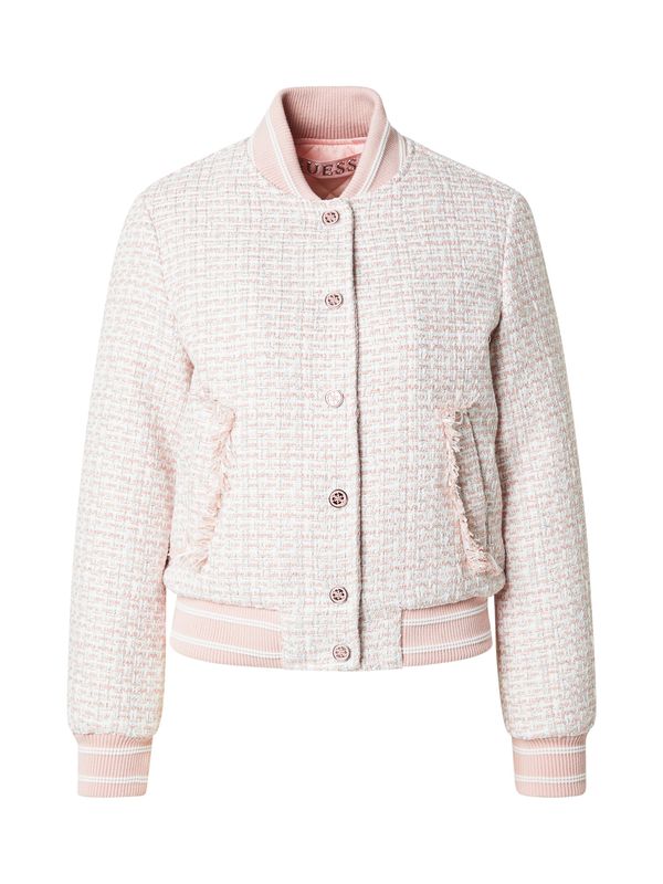 GUESS GUESS Prijelazna jakna 'NEW GLORIA'  roza / srebro / bijela