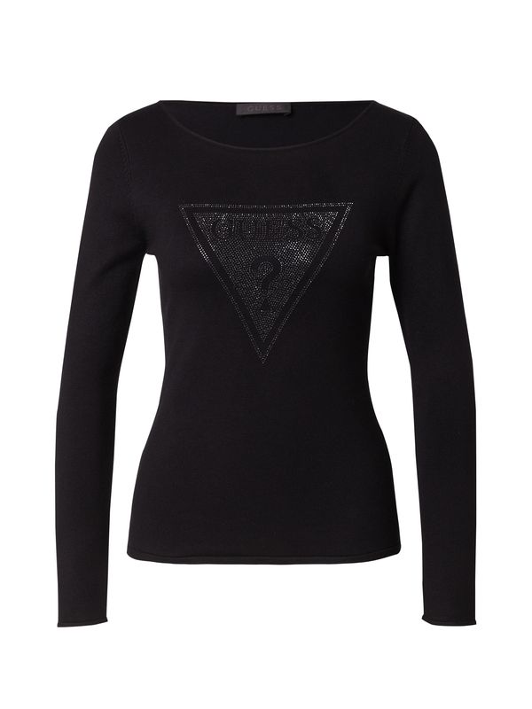 GUESS GUESS Pulover 'ELIZA'  crna / srebro