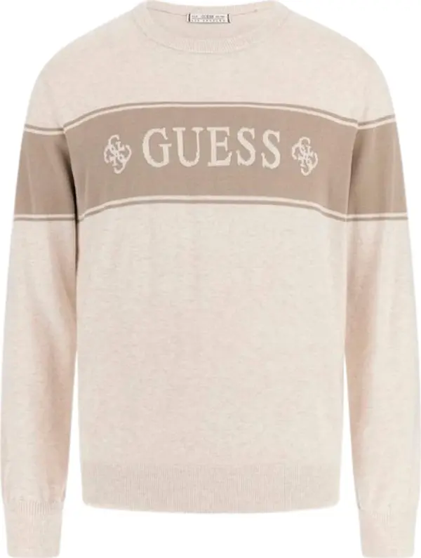 GUESS GUESS Pulover 'Geoffrey'  smeđa / svijetlosmeđa
