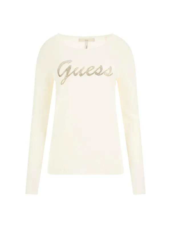 GUESS GUESS Pulover 'Helene'  zlatna / bijela