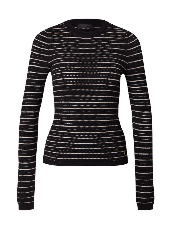 GUESS GUESS Pulover 'KYLA'  ecru/prljavo bijela / crna