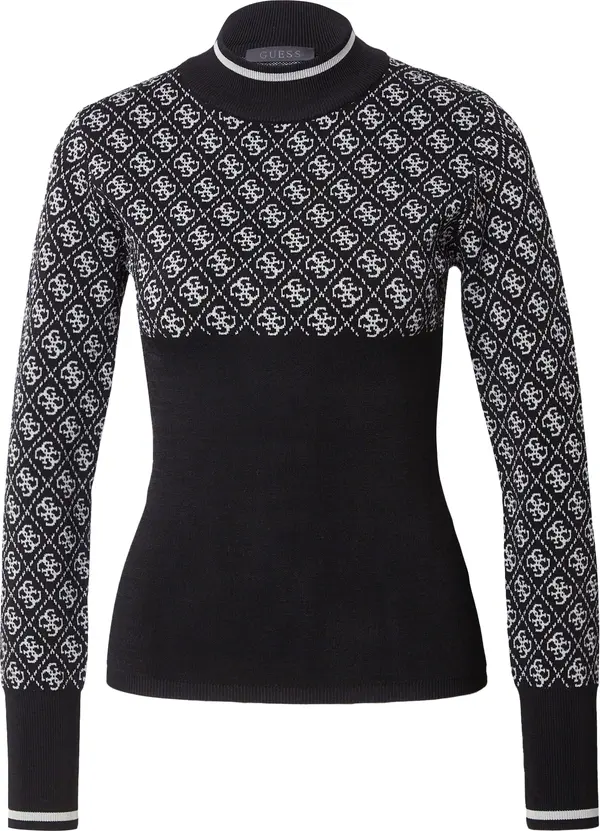 GUESS GUESS Pulover 'Lise'  crna / bijela