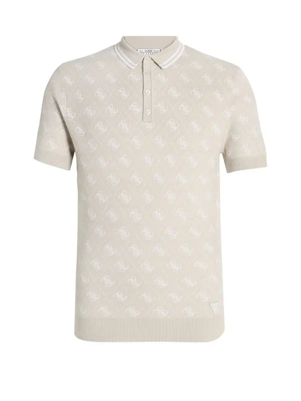 GUESS GUESS Pulover 'MARLIN'  taupe siva / bijela