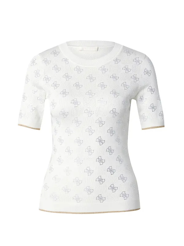 GUESS GUESS Pulover 'Rosie'  srebro / bijela