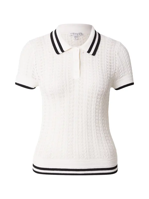 GUESS GUESS Pulover 'VIENNA'  crna / bijela