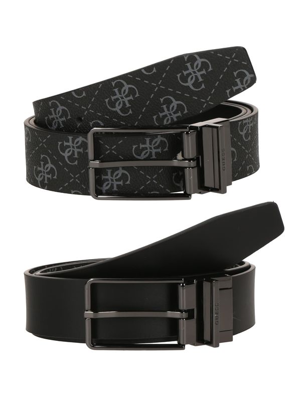 GUESS GUESS Remen 'AGUEDA'  tamo siva / crna