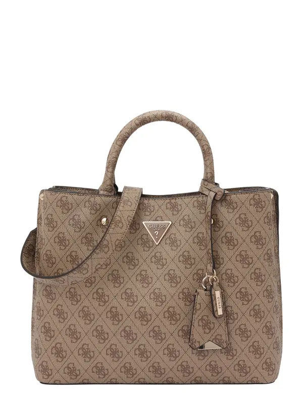 GUESS GUESS Ručna torbica 'MERIDIAN II GIRLFRIEND SATCHEL'  smeđa / svijetlosmeđa