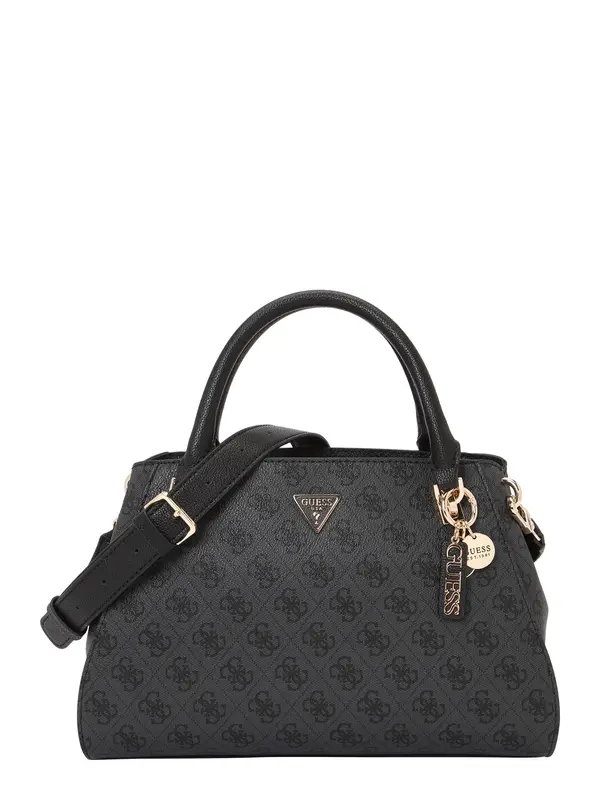 GUESS GUESS Ručna torbica 'NOELLE II LUXURY SATCHEL'  tamno smeđa / grafit siva
