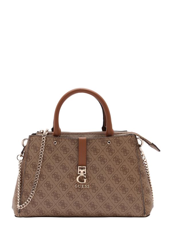 GUESS GUESS Ručna torbica 'Zamira'  boja devine dlake (camel) / tamno bež / zlatna