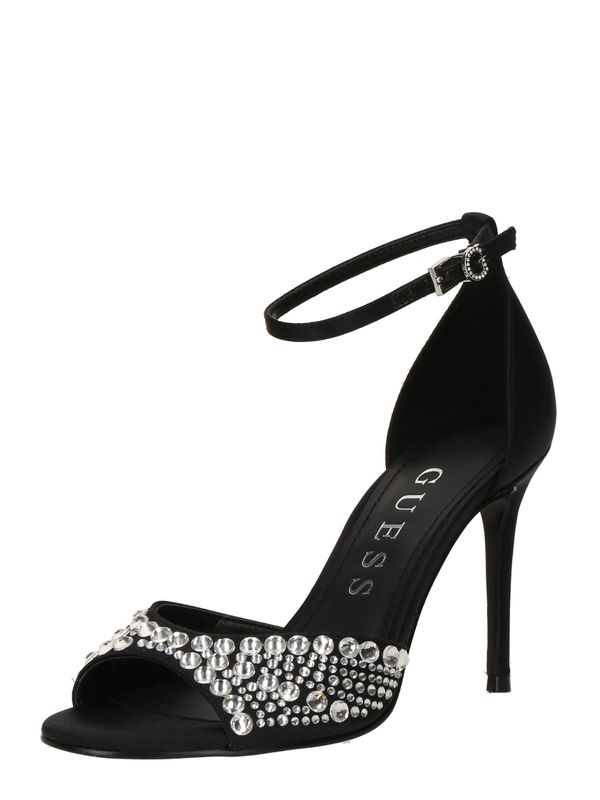 GUESS GUESS Sandale s remenčićima 'Kable'  crna / prozirna