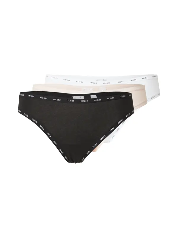GUESS GUESS Slip  ecru/prljavo bijela / crna / bijela