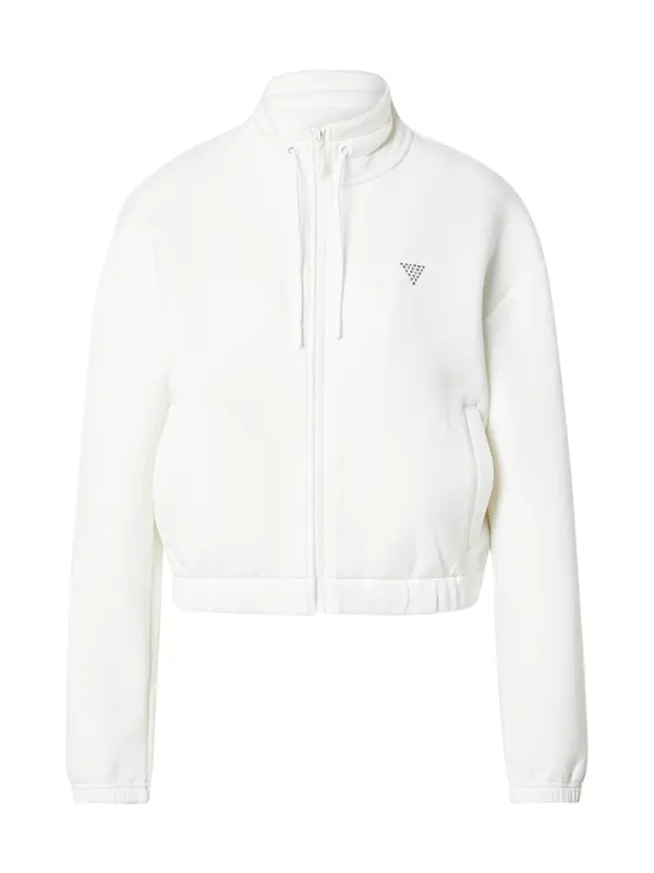 GUESS GUESS Sportska sweater majica 'CECILIA'  srebro / bijela